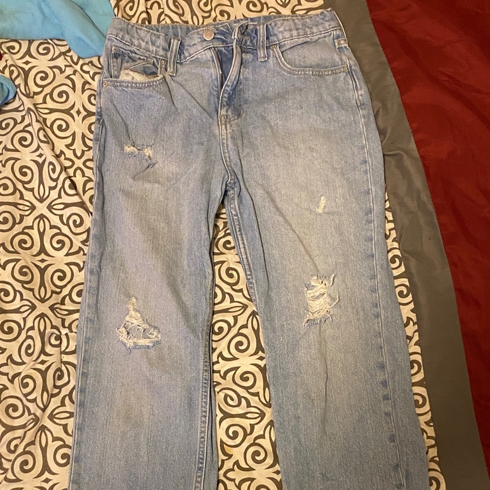 Old Navy Women's Light Blue Straight Leg Jeans